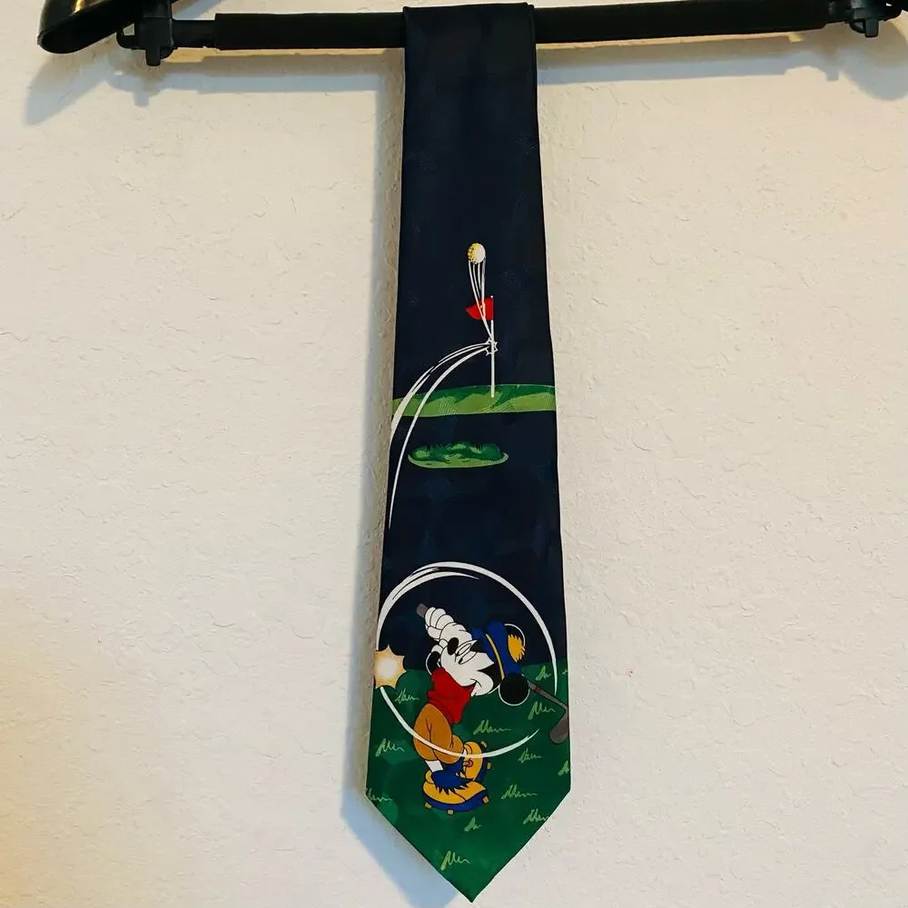 Vintage Disney‎ Mickey Unlimited Golf Mickey Golf Tee Off Tie